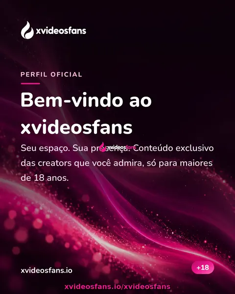 Bem-vindo ao xvideosfans, o perfil oficial da plataforma. Aqui você acompanha novidades, creators em destaque e avisos importantes. Conteúdo exclusivo para maiores de 18 anos.