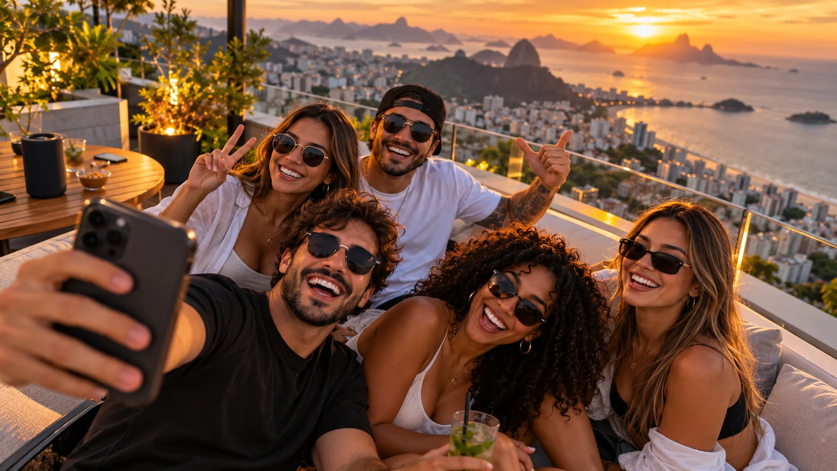 Amigos celebrando juntos na xvideosfans